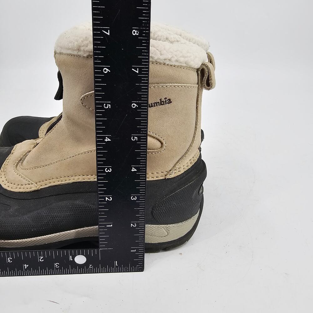 Columbia Cascadian Snowchill Suede Thermolite Winter Boots Beige Women’s Size 8 - Picture 7 of 10
